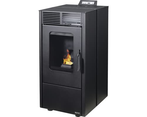 Pelletofen Rowi Puro Stahl schwarz 6 kW